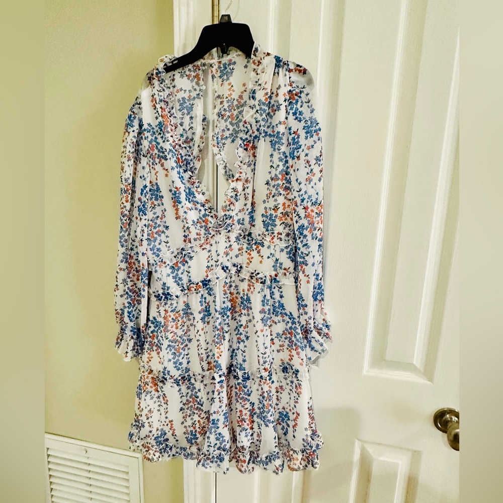 Ladies ruffle feminine dress